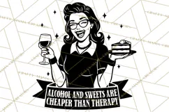 Retro Funny SVG | Sarcastic Woman | Snarky PNG Product Image 3
