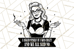 Retro Funny SVG | Sarcastic Woman | Snarky PNG Product Image 3