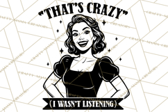 Retro Funny SVG | Sarcastic Woman | Snarky PNG Product Image 4