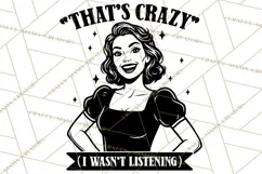 Retro Funny SVG | Sarcastic Woman | Snarky PNG Product Image 4