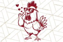 Valentine Chickens SVG | Valentines Day Cut File | Love Product Image 2