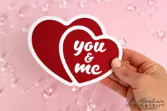 Valentine Day Card Svg| Love Heart Paper Cut| Wedding Card Product Image 3