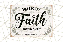 Christian Farmhouse Signs PNG, Faith Typography Bible Verse Product Image 3