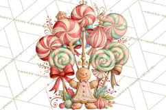 Gingerbread Christmas Accessories, Gingerbread Clipart PNG Product Image 5