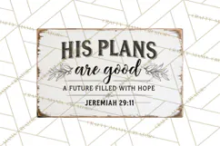 Christian Farmhouse Signs PNG, Faith Typography Bible Verse Product Image 2