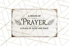 Christian Farmhouse Signs PNG, Faith Typography Bible Verse Product Image 3