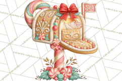 Gingerbread Christmas Accessories, Gingerbread Clipart PNG Product Image 2