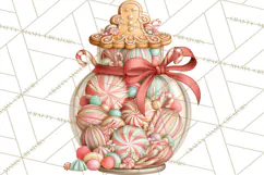 Gingerbread Christmas Accessories, Gingerbread Clipart PNG Product Image 2