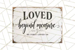 Christian Farmhouse Signs PNG, Faith Typography Bible Verse Product Image 3