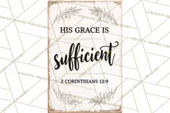 Christian Farmhouse Signs PNG, Faith Typography Bible Verse Product Image 5