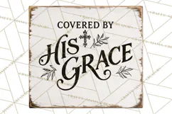 Christian Farmhouse Signs PNG, Faith Typography Bible Verse Product Image 3