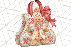 Gingerbread Christmas Accessories, Gingerbread Clipart PNG Product Image 3