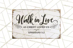 Christian Farmhouse Signs PNG, Faith Typography Bible Verse Product Image 4