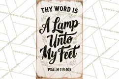 Christian Farmhouse Signs PNG, Faith Typography Bible Verse Product Image 5