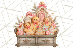 Gingerbread Christmas Accessories, Gingerbread Clipart PNG Product Image 2