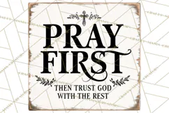 Christian Farmhouse Signs PNG, Faith Typography Bible Verse Product Image 3