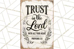 Christian Farmhouse Signs PNG, Faith Typography Bible Verse Product Image 4