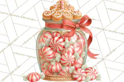 Gingerbread Christmas Accessories, Gingerbread Clipart PNG Product Image 4