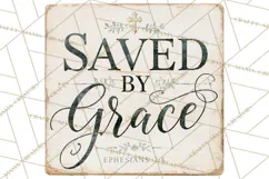 Christian Farmhouse Signs PNG, Faith Typography Bible Verse Product Image 5
