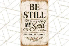 Christian Farmhouse Signs PNG, Faith Typography Bible Verse Product Image 2