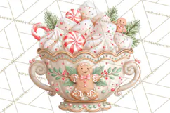 Gingerbread Christmas Accessories, Gingerbread Clipart PNG Product Image 3