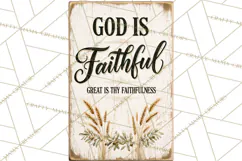 Christian Farmhouse Signs PNG, Faith Typography Bible Verse Product Image 2