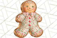 Gingerbread Christmas Accessories, Gingerbread Clipart PNG Product Image 2