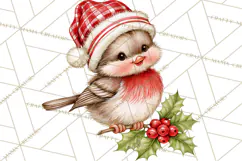 Vintage 1950s Christmas Clipart, Retro Santa Characters PNG Product Image 4