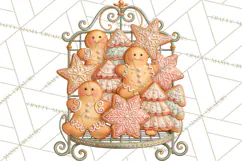 Gingerbread Christmas Accessories, Gingerbread Clipart PNG Product Image 5