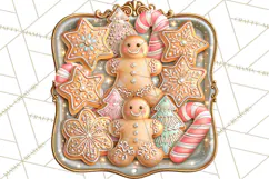 Gingerbread Christmas Accessories, Gingerbread Clipart PNG Product Image 2