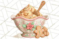 Gingerbread Christmas Accessories, Gingerbread Clipart PNG Product Image 5
