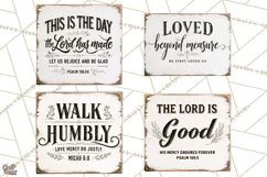 Christian Farmhouse Signs PNG, Faith Typography Bible Verse Product Image 1