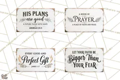 Christian Farmhouse Signs PNG, Faith Typography Bible Verse Product Image 1