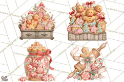 Gingerbread Christmas Accessories, Gingerbread Clipart PNG Product Image 1
