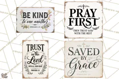 Christian Farmhouse Signs PNG, Faith Typography Bible Verse Product Image 1