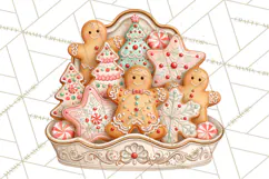 Gingerbread Christmas Accessories, Gingerbread Clipart PNG Product Image 2