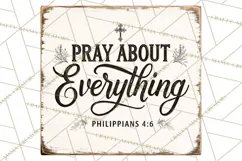 Christian Farmhouse Signs PNG, Faith Typography Bible Verse Product Image 3