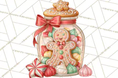 Gingerbread Christmas Accessories, Gingerbread Clipart PNG Product Image 4