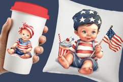 Fourth of July babies and treats clipart Product Image 3