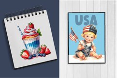 Fourth of July babies and treats clipart Product Image 4