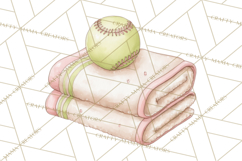 Whimsical Softball Mom Clipart PNG Game Day Mom Graphics Product Image 4