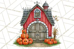 Halloween Farmhouse Signs & Decor Clipart, Halloween Png Product Image 2