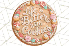 Gingerbread Christmas Signs, Gingerbread Clipart PNG Product Image 3
