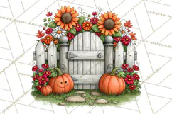 Halloween Farmhouse Signs & Decor Clipart, Halloween Png Product Image 4