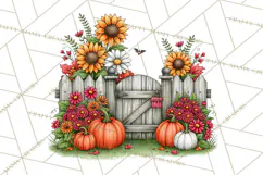 Halloween Farmhouse Signs & Decor Clipart, Halloween Png Product Image 5
