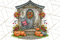 Halloween Farmhouse Signs & Decor Clipart, Halloween Png Product Image 2