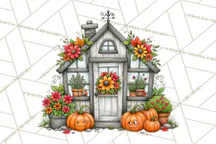Halloween Farmhouse Signs & Decor Clipart, Halloween Png Product Image 3