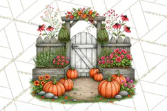 Halloween Farmhouse Signs & Decor Clipart, Halloween Png Product Image 2