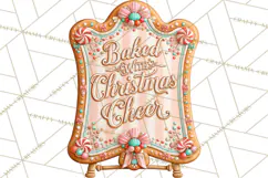 Gingerbread Christmas Signs, Gingerbread Clipart PNG Product Image 4