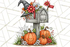 Halloween Farmhouse Signs & Decor Clipart, Halloween Png Product Image 4